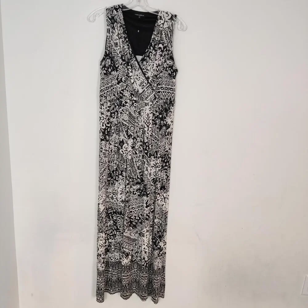 chinese dress ladies Mario Serrani Ladies Maxi Dress, Ink Blue Print at Amazon Women's Clothing  store
